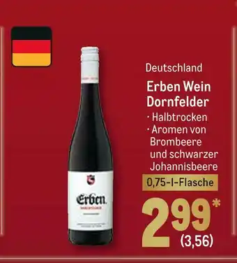 METRO Erben wein dornfelder Angebot