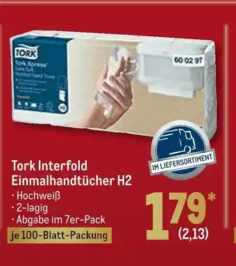 METRO Tork interfold einmalhandtücher h2 Angebot