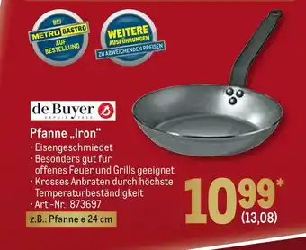 METRO De buyer pfanne „iron“ Angebot