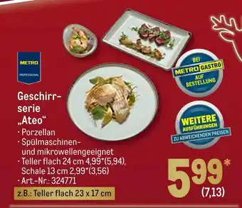 METRO Geschirrserie „ateo“ Angebot