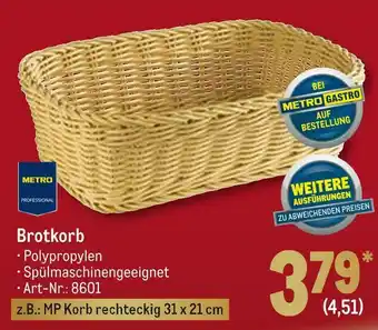 METRO Metro professional brotkorb Angebot