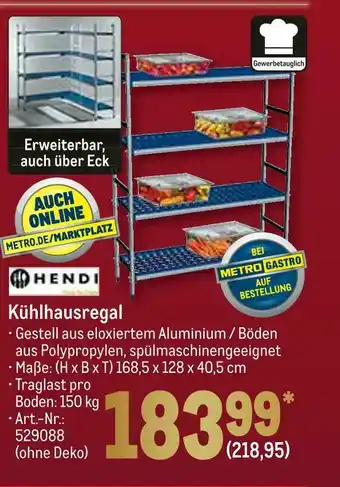 METRO Hendi kühlhausregal Angebot