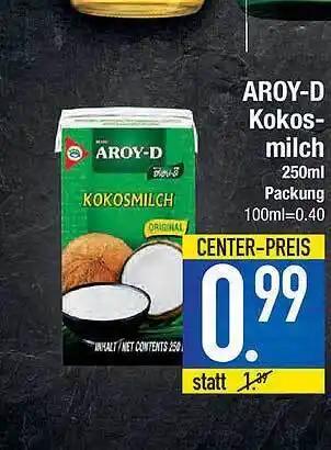 E-Center Aroy-D Kokosmilch Angebot