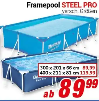 CENTERSHOP Bestway Framepool STEEL PRO Angebot