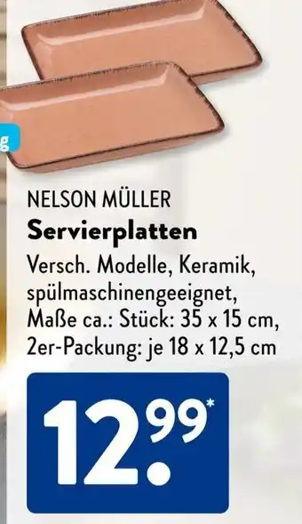 Aldi Süd NELSON MÜLLER Servierplatten 2er-Packung Angebot