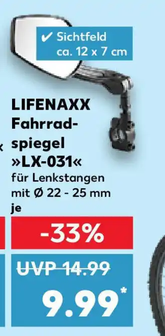 Kaufland LIFENAXX Fahrradspiegel LX-031 Angebot