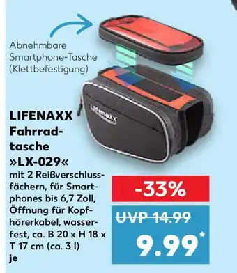 Kaufland LIFENAXX Fahrradtasche LX-029 Angebot