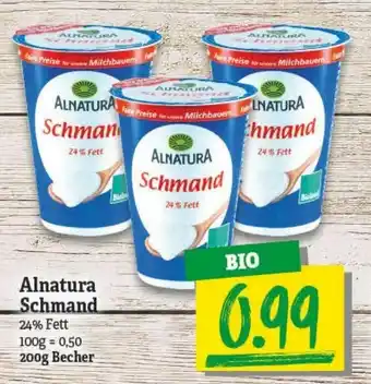 NP Discount Alnatura Schmand 200g Becher Angebot