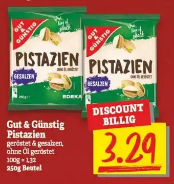 NP Discount Gut & Günstig Pistazien 250g Beutel Angebot