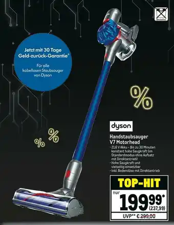 METRO Dyson handstaubsauger v7 motorhead Angebot