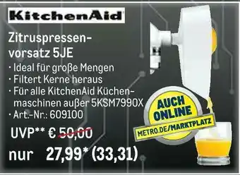 METRO Kitchenaid zitruspressenvorsatz 5je Angebot