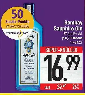 E-Center Bombay Sapphire Gin Angebot