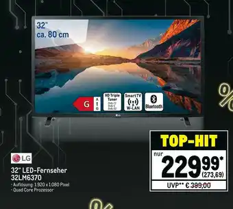 METRO Lg 32“ led-fernseher 32lm6370 Angebot