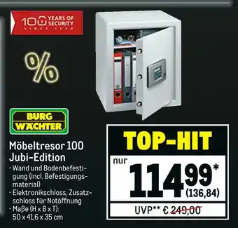 METRO Burg wächter möbeltresor 100 jubi-edition Angebot