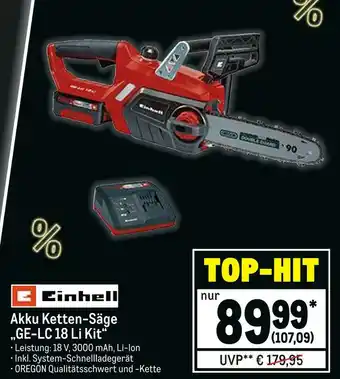 METRO Einhell akku ketten-säge „ge-lc 18 li kit“ Angebot