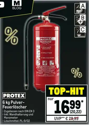 METRO Protex 6 kg pulver-feuerlöscher Angebot