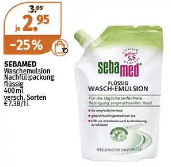 Müller Sebamed Waschemulsion 400ml Angebot