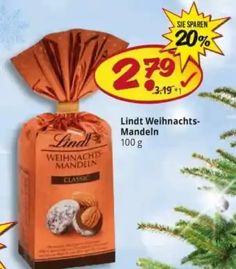 PicksRaus Lindt Weihnachts Mandeln 100g Angebot