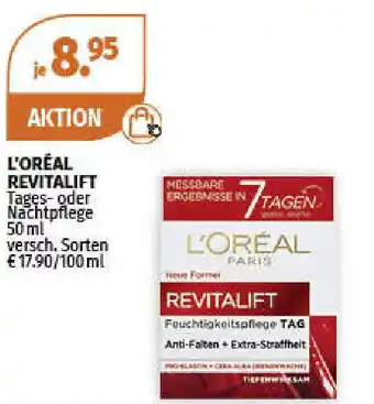 Müller L'Oréal Revitalift Tages oder Nachtpflege 50ml Angebot