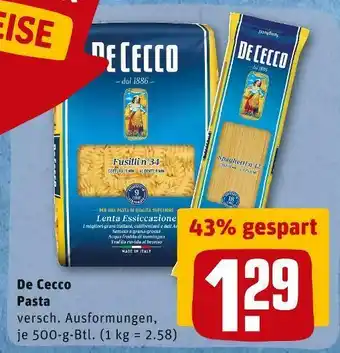 REWE De cecco pasta Angebot