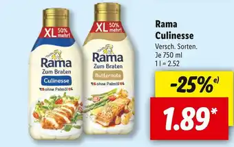 Lidl Rama culinesse Angebot