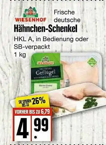 Edeka Frischemarkt Wiesenhof Hähnchen-schenkel Angebot