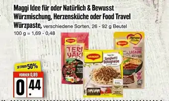 Edeka Frischemarkt Maggi Idee Für Oder Matürlich & Bewusst Würzmischung, Herzensküche Oder Food Travel Würzpaste Angebot