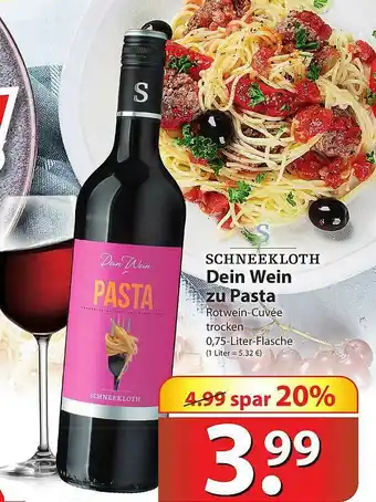 Famila Nord Ost Schneekloth Dein Wein Zu Pasta Angebot