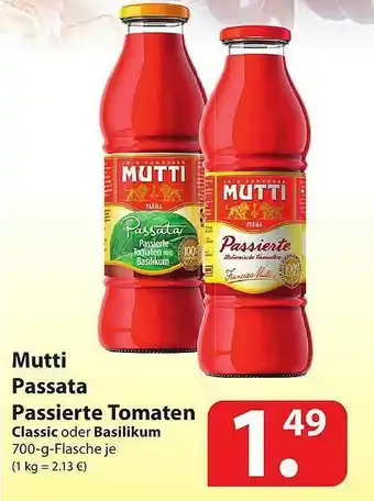 Famila Nord Ost Mutti Passata Passierte Tomaten Classic Oder Basilikum Angebot