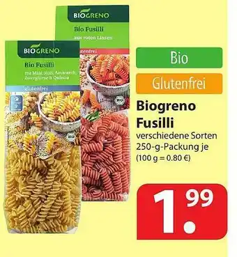 Famila Nord Ost Biogreno Fusilli Angebot