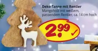 PicksRaus Deko Tanne mit Rentier Angebot