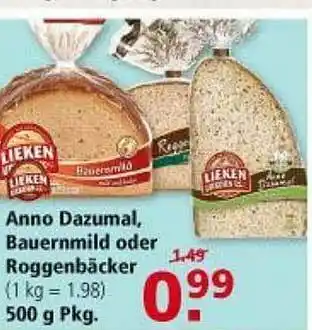 Multi Markt Anno Dazumal, Bauernmild Oder Roggenbacker Angebot