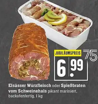 Scheck-in-Center Elsässer Würzfleisch Oder Spießraten Vom Schweinehals Angebot