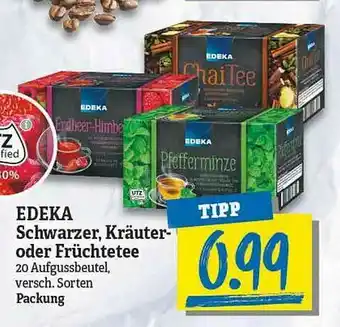 NP Discount Edeka Schwarzer, Kräuter Oder Früchtetee Angebot