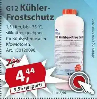 Sonderpreis Baumarkt G12 Kühler-frostschutz Angebot