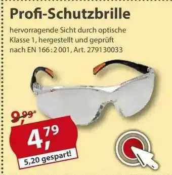 Sonderpreis Baumarkt Profi-schutzbrille Angebot