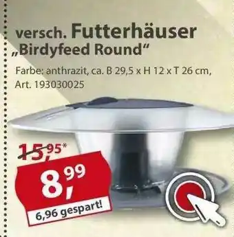 Sonderpreis Baumarkt Futterhäuser „birdyfeed Round” Angebot