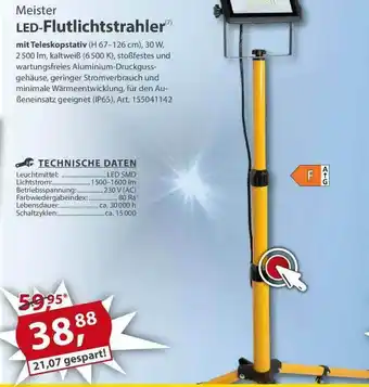 Sonderpreis Baumarkt Meister Led-flutlichtstrahler Angebot