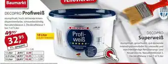 Sonderpreis Baumarkt Decopro Profiweiß Angebot