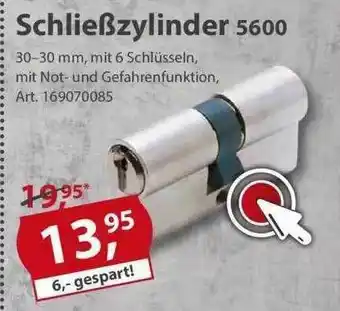 Sonderpreis Baumarkt Schließzylinder 5600 Angebot