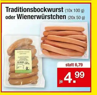 Zimmermann Traditionsbockwurst Oder Wienerwürstchen Angebot