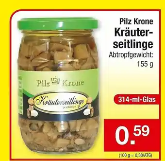 Zimmermann Pilz Krone Kräuter Seitlinge Angebot