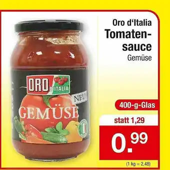 Zimmermann Oro D'italia Tomaten Sauce Angebot