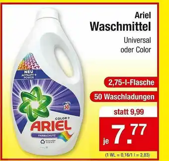 Zimmermann Ariel Waschmittel Angebot