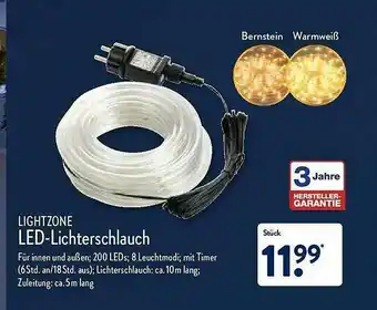 Aldi Nord Lightzone Led-lichterschlauch Angebot