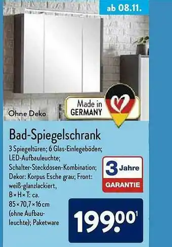 Aldi Nord Bad-spiegelschrank Angebot