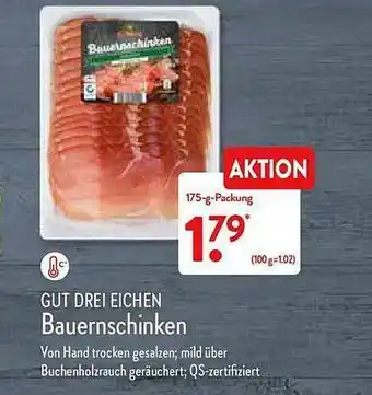 Aldi Nord Gut Drei Eichen Bauernschinken Angebot