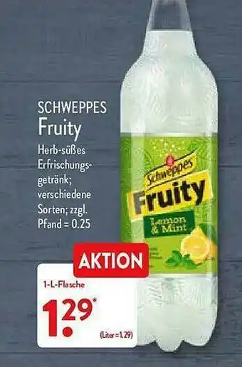 Aldi Nord Schweppes Fruity Angebot