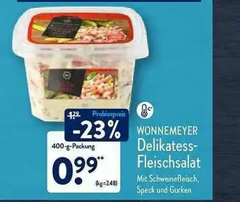 Aldi Nord Wonnemeyer Delikatess-fleischsalat Angebot