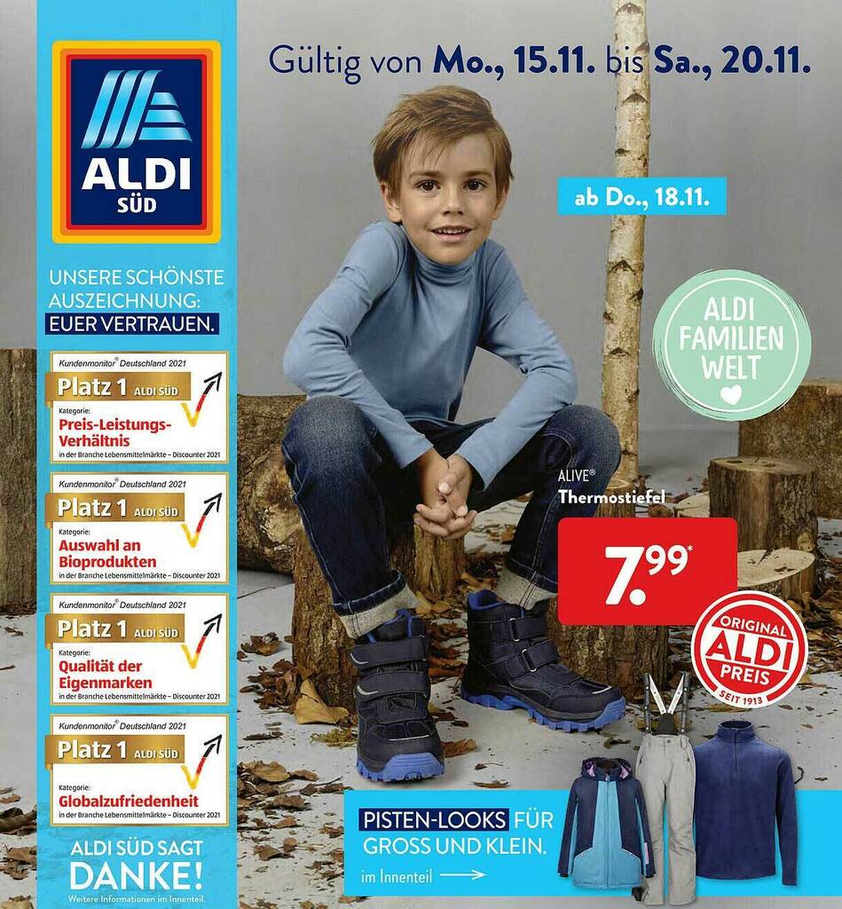 Thermostiefel Angebot bei Aldi Süd